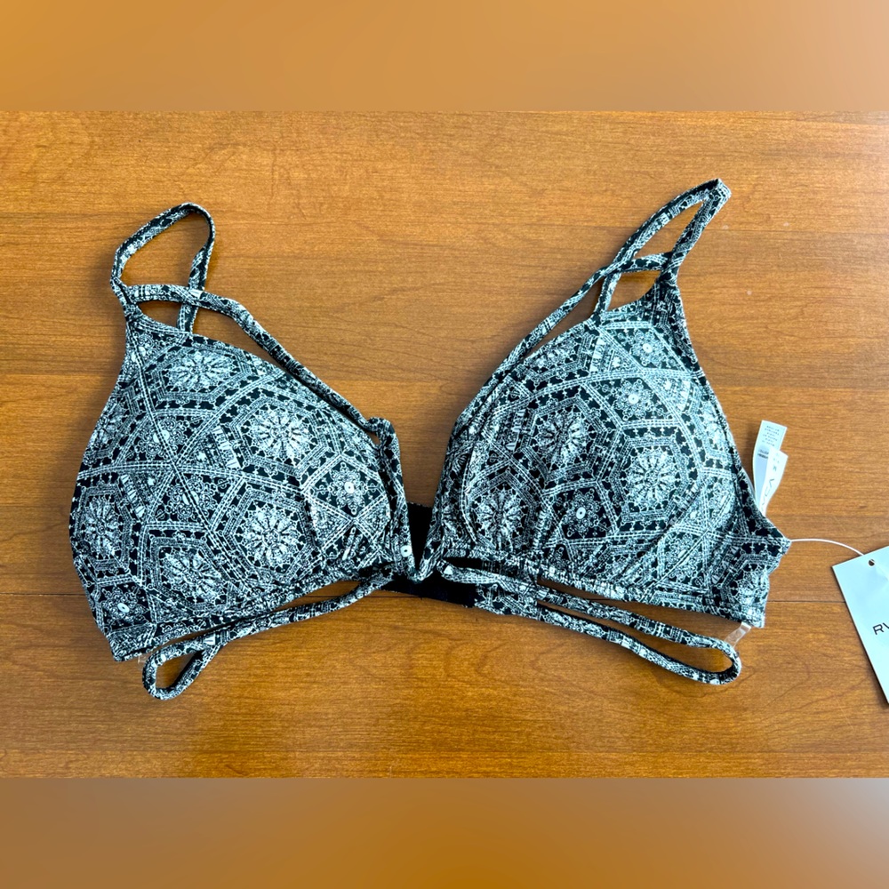 RVCA Swim Storyteller Bralette Medium NWT